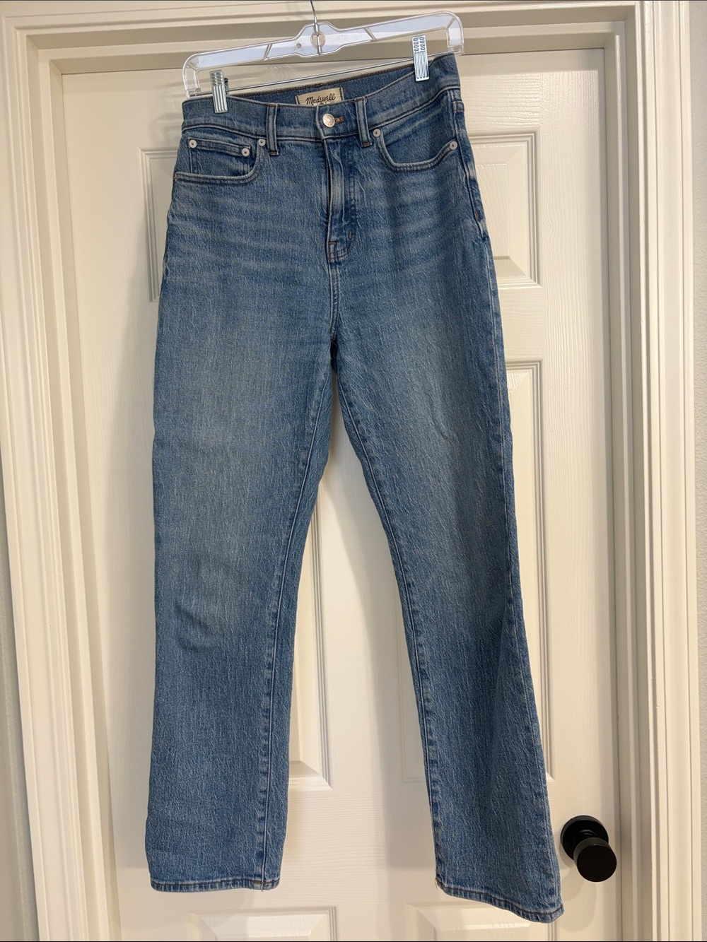 Madewell Straight-Leg Jeans in Medium Blue Wash